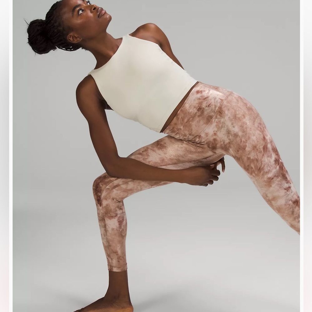 lululemon athletica Rose Gold Shimmer Leggings